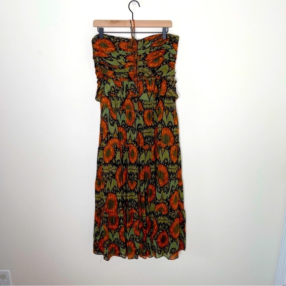 Ulla Johnson Evanthe Fit & Flare Halter Floral Chiffon Dress Midi wedding guest - Picture 15 of 16